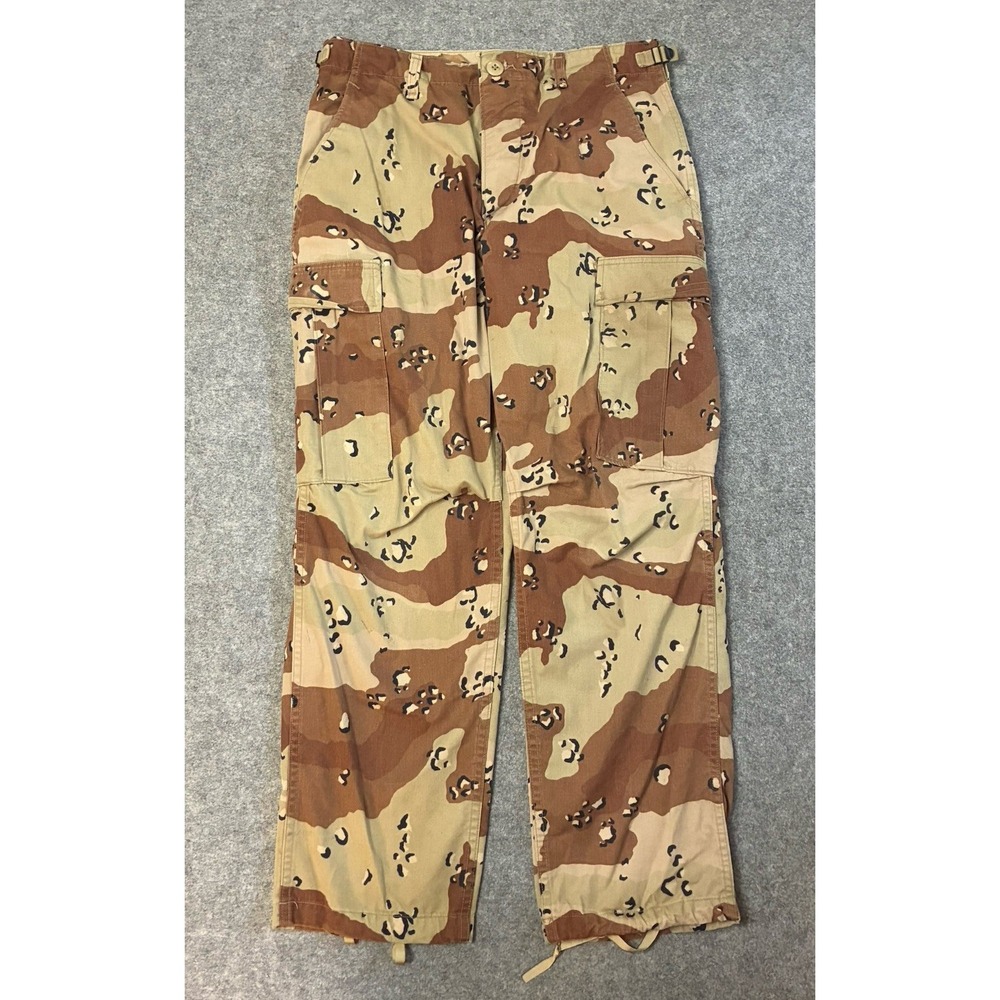 Vintage US Military Pants Mens 30x28 Desert Chocolate Chip Camo Cargo Grunge Y2K
